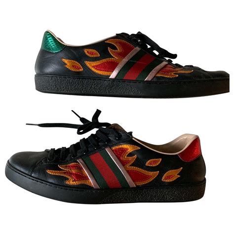 gucci flame trainers